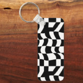 Elegantie opnieuw gedefinieerd: Abstracte vervormd Sleutelhanger (Voorkant)