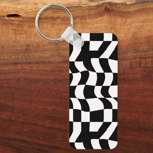 Elegantie opnieuw gedefinieerd: Abstracte vervormd Sleutelhanger (Voorkant)