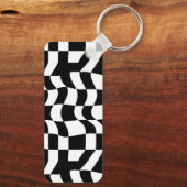 Elegantie opnieuw gedefinieerd: Abstracte vervormd Sleutelhanger (Achterkant)