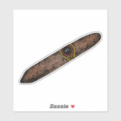  elegantie: retro sigaar sticker (Vel)