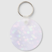 Elegantie Rozen Roze en Gele Waterverf Pastel Sleutelhanger (Achterkant)