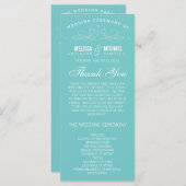 ELEGANTIE | TROUWPROGRAMMA PROGRAMMA (Voorkant / Achterkant)