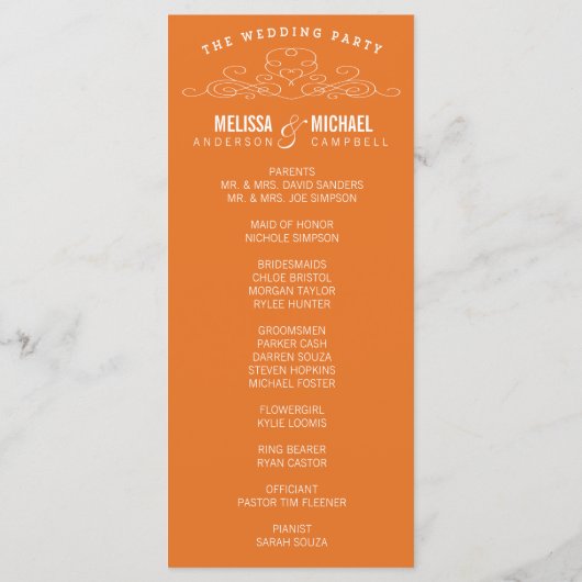  ELEGANTIE | TROUWPROGRAMMA PROGRAMMA (Achterkant)