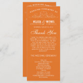  ELEGANTIE | TROUWPROGRAMMA PROGRAMMA (Voorkant / Achterkant)