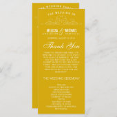 ELEGANTIE | TROUWPROGRAMMA PROGRAMMA (Voorkant / Achterkant)