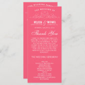  ELEGANTIE | TROUWPROGRAMMA PROGRAMMA (Voorkant / Achterkant)