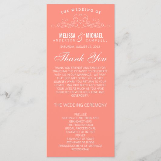  ELEGANTIE | TROUWPROGRAMMA PROGRAMMA (Voorkant)