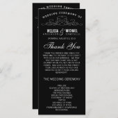 ELEGANTIE | TROUWPROGRAMMA PROGRAMMA (Voorkant / Achterkant)