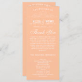  ELEGANTIE | TROUWPROGRAMMA PROGRAMMA (Voorkant / Achterkant)