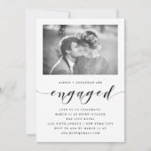 elegantie | Uitnodiging voor een verlovingsfeest m (Voorkant)