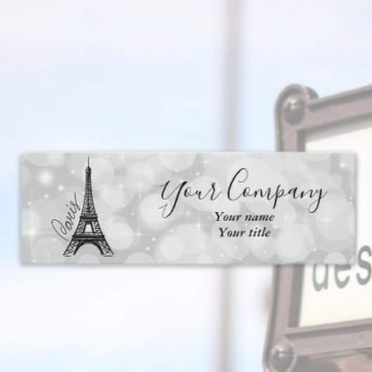 Elegantie van de Eiffeltoren Mini Visitekaartje