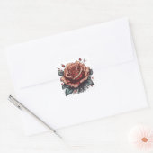 Elegantie van de natuur vierkante sticker (Envelop)