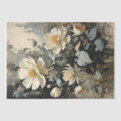 Elegantie van Wit Rustiek Roos - Decoupage - Tissuepapier (Voorkant)