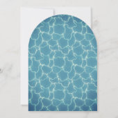  elegantie zwembad partij verjaardag kaart (Achterkant)