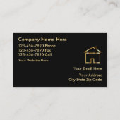 Élégants Cartes de visite immobiliers (Dos)