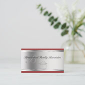 Élégants Cartes de visite immobiliers (Debout devant)