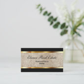 Élégants Cartes de visite immobiliers (Debout devant)