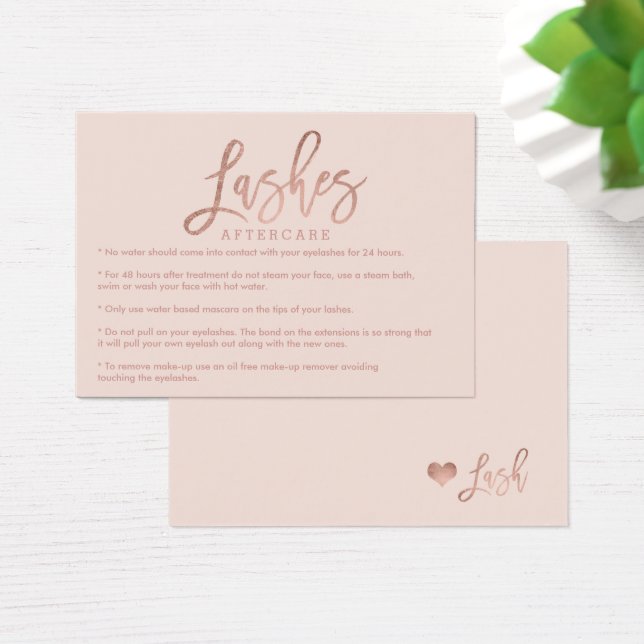 Élégants cils après-soin rose or rousse rose (Bureau)