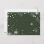 Elegants conifères et Poinsettias Noël RSVP (Dos)