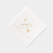 Élégants considérants simples noms date mariage (Droite)