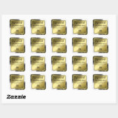 Élégants Étiquettes D'Ingrédients Blanc Et Or (Feuille)