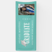 élégants félicitations bannière photo diplômée (Vertical)