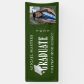 élégants félicitations bannière photo diplômée (Vertical)