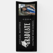 élégants félicitations bannière photo diplômée (Vertical)