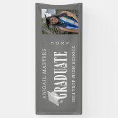 élégants félicitations bannière photo diplômée (Vertical)