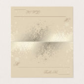 Élégants flocons de neige beige et or| Cartes (Extérieur déplié)