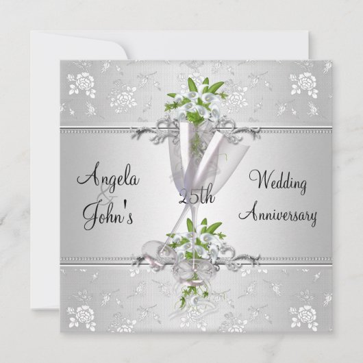 Élégants Invitations de mariage (Devant)