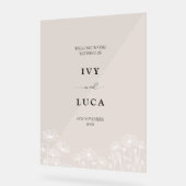 Élégants noms de Mariages floraux blancs (Angle)