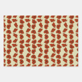 Élégants Pépites Rouges Avec De Mignons Feuilles V (Devant 2)