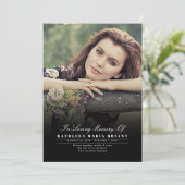 Élégants Programmes De Cérémonie Funéraire Avec Ph (Debout devant)