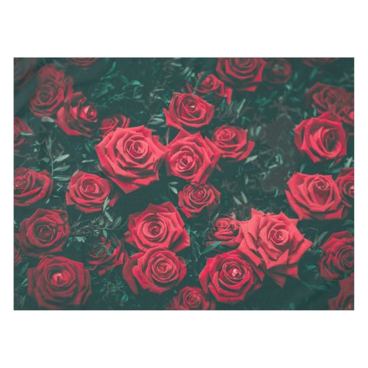 Élégants Roses dans l'art en fleurs| Nappe (Devant (Horizontal))