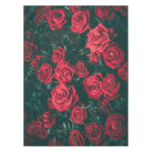 Élégants Roses dans l'art en fleurs| Nappe (Devant)