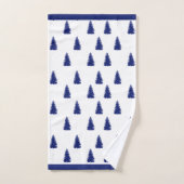 Élégants sapins de Noël simples et modernes (Serviette à main)