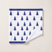 Élégants sapins de Noël simples et modernes (Gant de toilette)