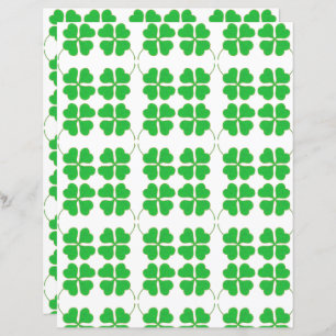 Élégants Shamrocks découpés en papier de scrapbook