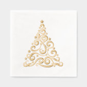 Élégants Tourbillons et Étoiles d'Arbre de Noël (Recto)
