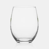 Élégants verres à vin de mariage avec papillon (Gauche)