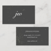 ElegantTexture Monogram Visitekaartje (Voorkant / Achterkant)