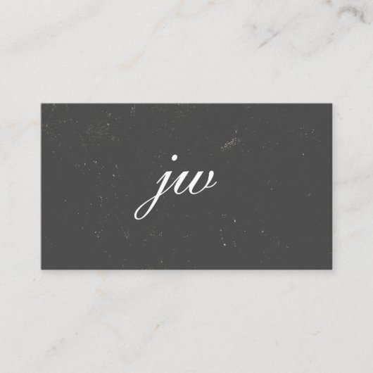 ElegantTexture Monogram Visitekaartje (Voorkant)