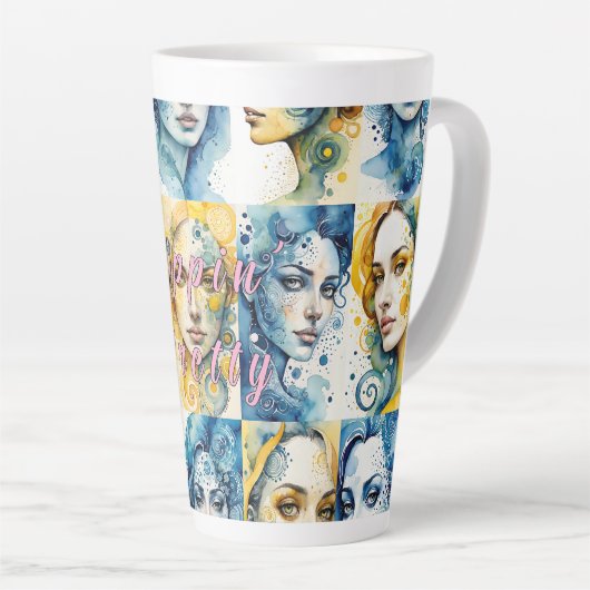 Eleganz 1 Latte-Mok Latte Mok (Rechterhoek)