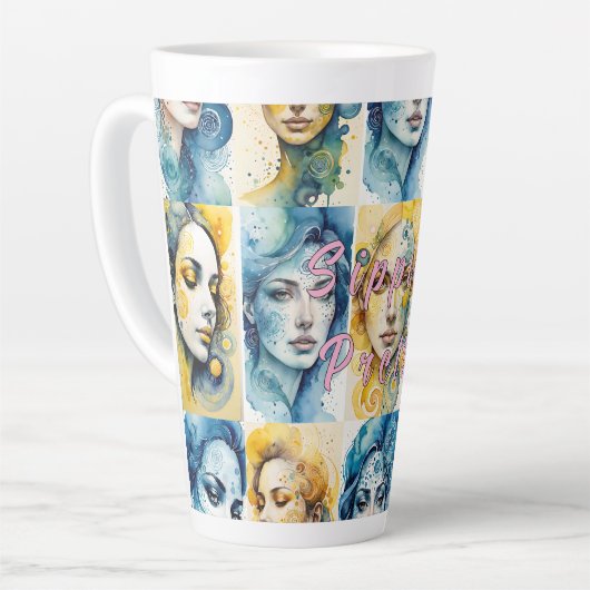 Eleganz 1 Latte Mug (Angle gauche)