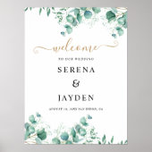 ELegen Eucalyptus Affiche de bienvenue Mariage de  (Devant)