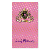 Elegenat Gold Monagram Carte de visite (devant Vertical)