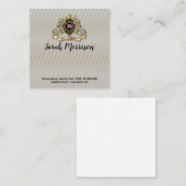 Elegenat Gold Monagram Carte de visite (Devant / Derrière)