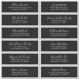 Elegend eenvoudig minimalistisch modern adreslabel sticker