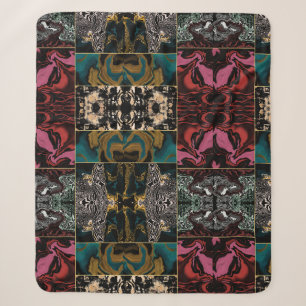 Elegent Abstract MARBLE Patroon Sherpa Deken